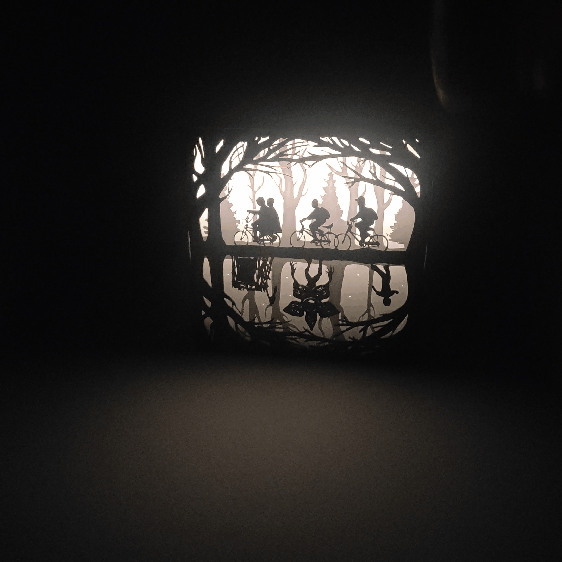 Boîte lumineuse à piles avec capteur d'inclinaison