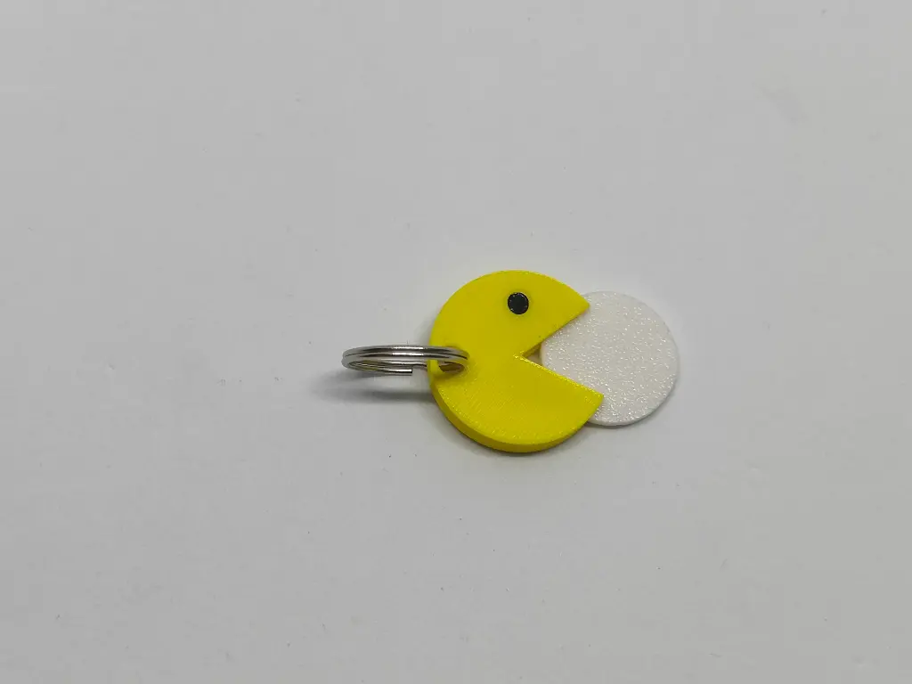 Porte Clé jeton de chariot (Pac-man)
