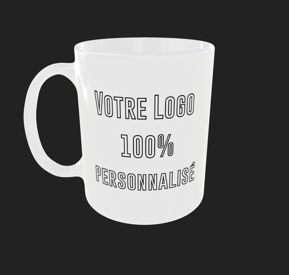 Mug blanc 325ml en Céramique personnalisable